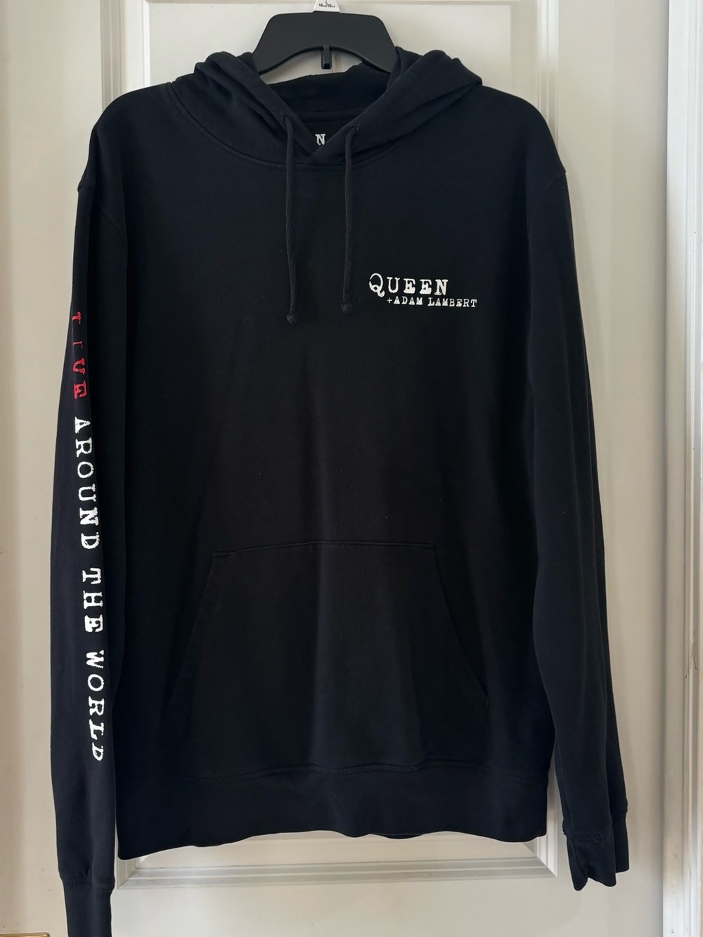 Queen Adam Lambert Black Hoodie All Around World Tour